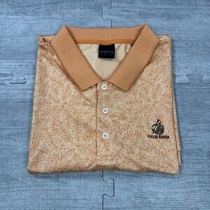 NWOT Dunning Golf Mens Shirt Size XXL Polo Fields Ranch PGA Frisco Texas Orange
